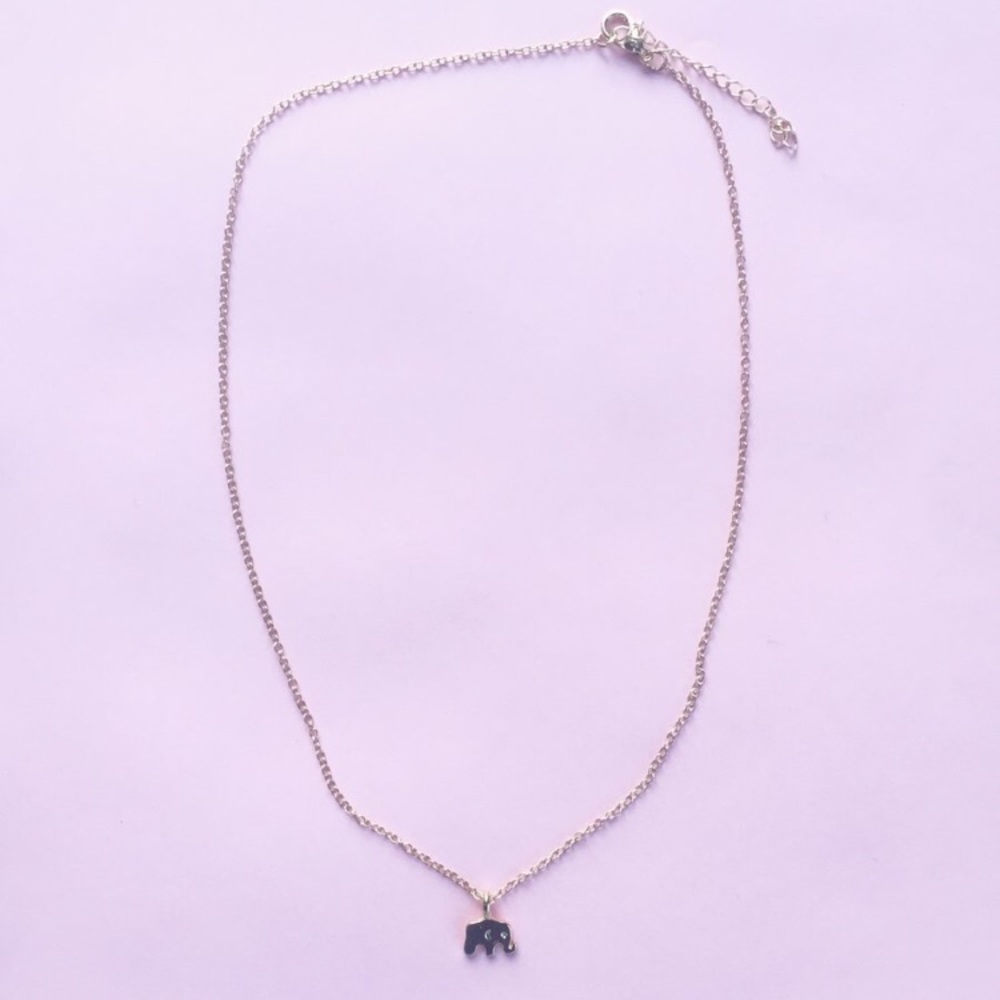 new • gold elephant necklace